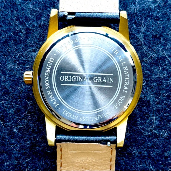 Original Grain Sixty40 Dark Ebony with Gold Finish (OG-64-004-L-BL) Quartz Watch - Picture 3 of 7